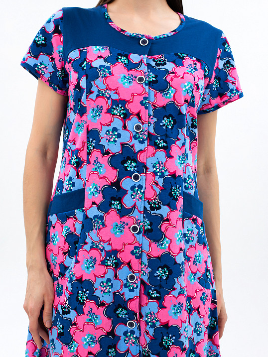 Халат Дыхание Лета розовый/цветы