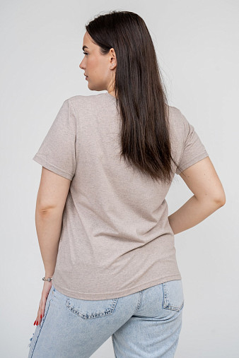 Футболка женская Сафари-1 бежевый/меланж