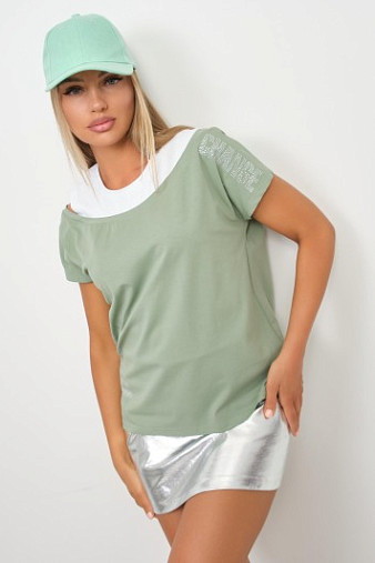 Футболка женская Мирэль фисташка