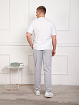 Брюки мужские без манжета серые