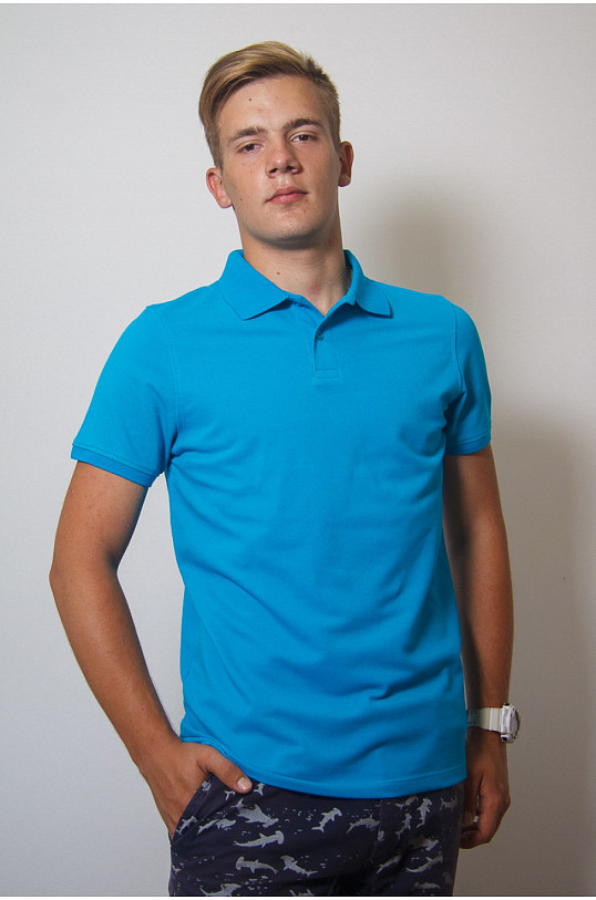 Поло мужское однотонное ПИКЕ