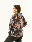 Толстовка женская Мираж ПАН антрацит/цветы