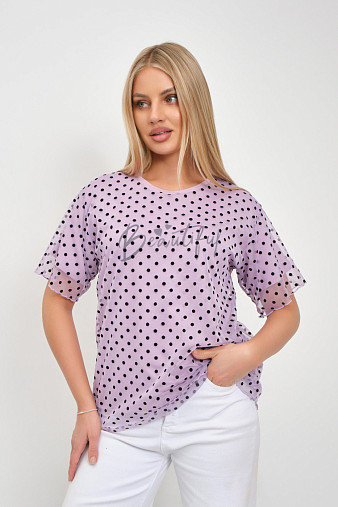 Футболка женская Бьюти вискоза лаванда