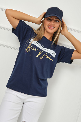 Футболка женская Имидж индиго