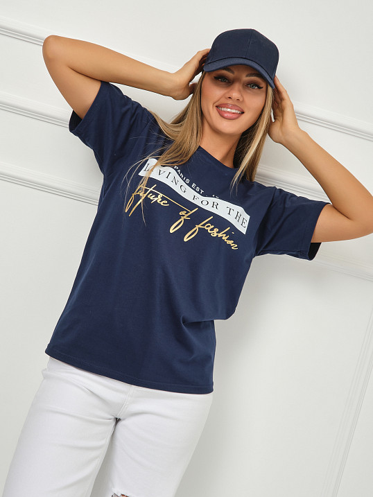 Футболка женская Имидж индиго