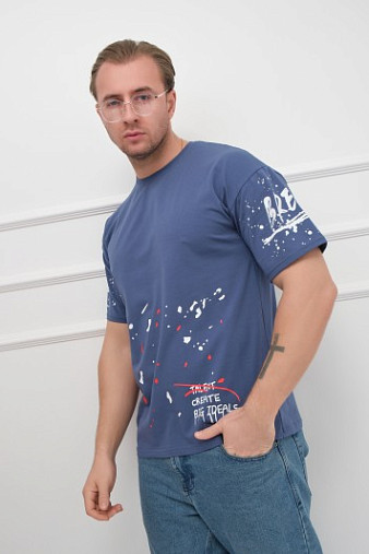 Футболка мужская Дорс индиго