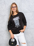 Свитшот женский Бьюти черный