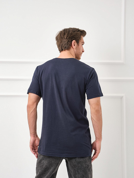 Футболка мужская Норд т.синяя