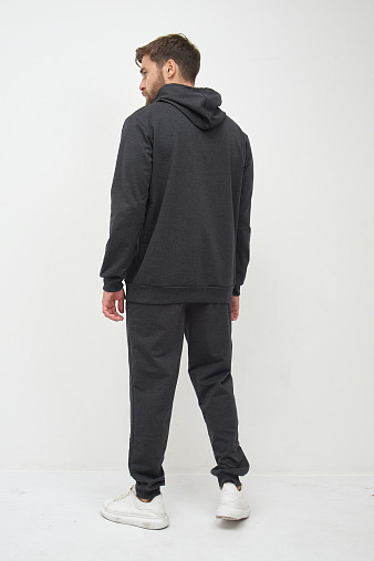 Костюм мужской Тайм 2-х нитка антрацит/меланж