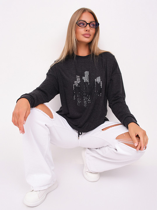 Джемпер жен. Сити ангора антрацит