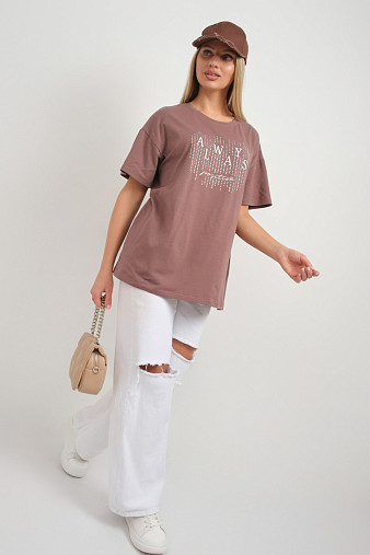 Футболка женская Флай шоколад