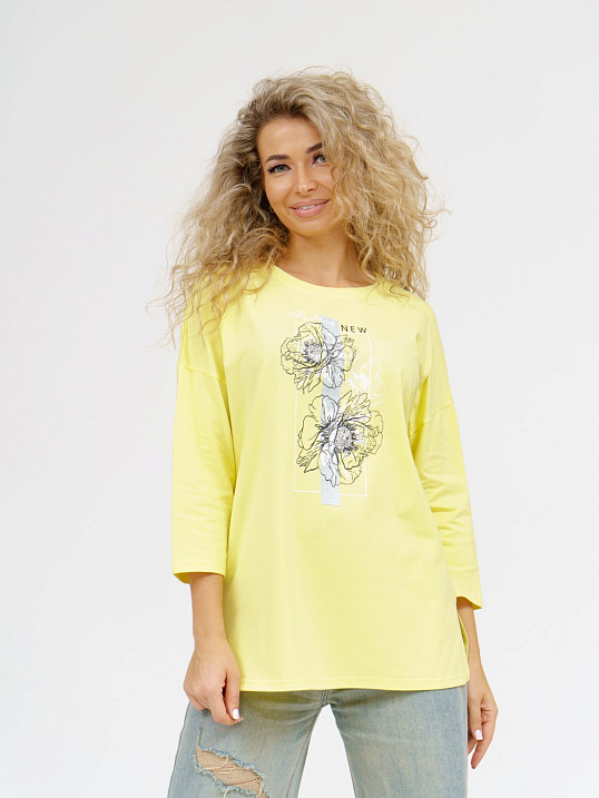 Лонгслив Стиль лимон