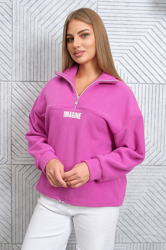 Толстовка жен. Тренд-2 флис фуксия