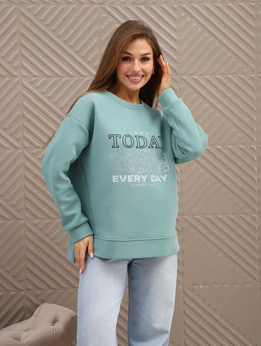 Свитшот женский Лео фисташка