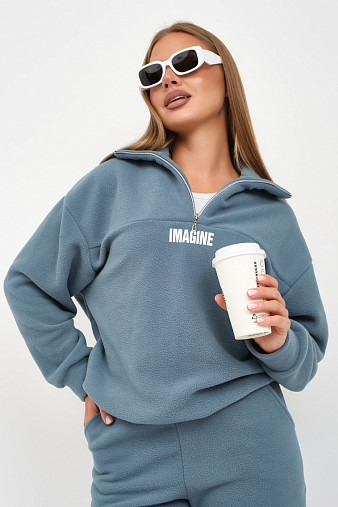 Костюм жен. Тренд-2 флис изумруд