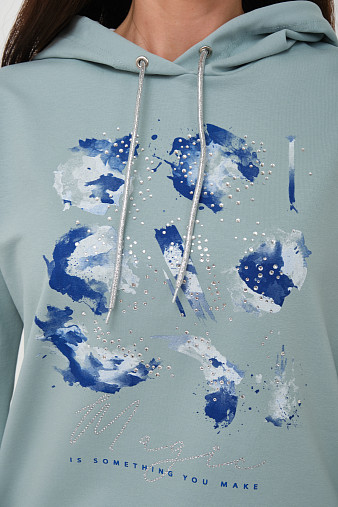 Толстовка женская Элен-2 аква