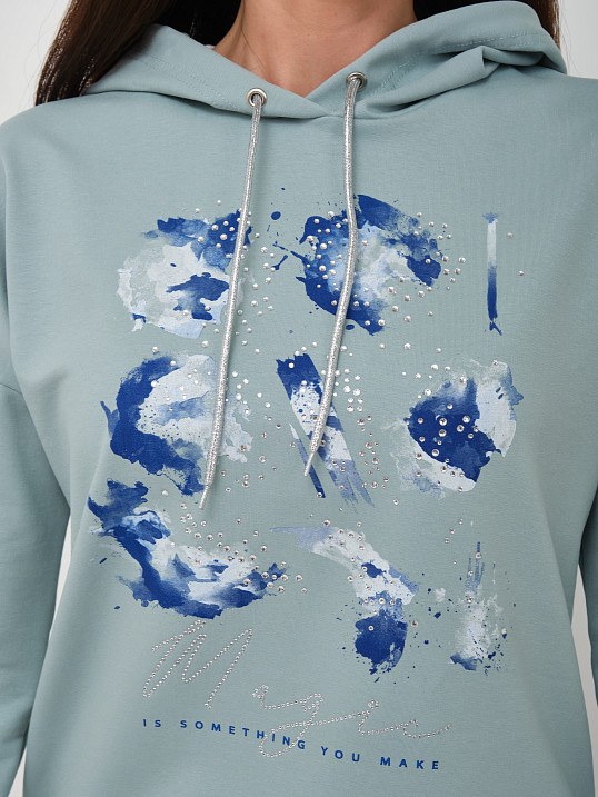 Толстовка женская Элен-2 аква