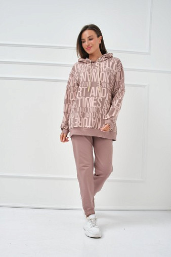 Костюм Челси футер 2-х нитка набивной кофе