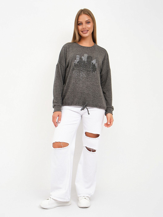 Джемпер женский Келли-2 серый