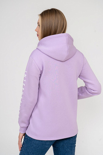 Толстовка женская Гамма на молнии лаванда