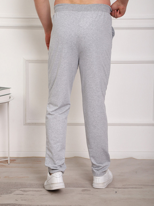 Брюки мужские без манжета серые