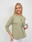 Лонгслив женский Мадлен фисташка