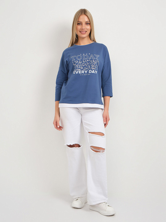 Лонгслив женский Лео св.индиго