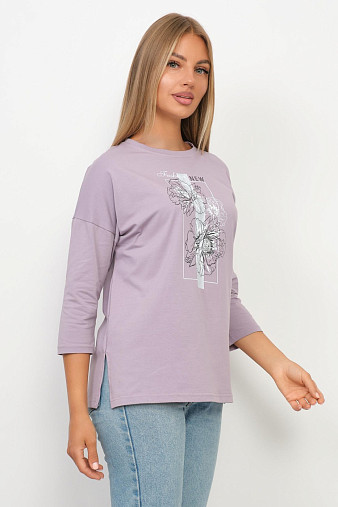 Лонгслив Стиль св.лиловый