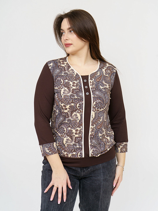 Джемпер Марина коричневый
