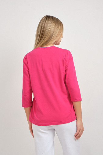 Лонгслив женский Магия фуксия