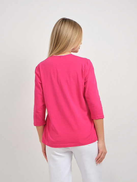 Лонгслив женский Магия фуксия