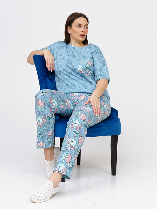 Костюм Кэнди ментол/клетка