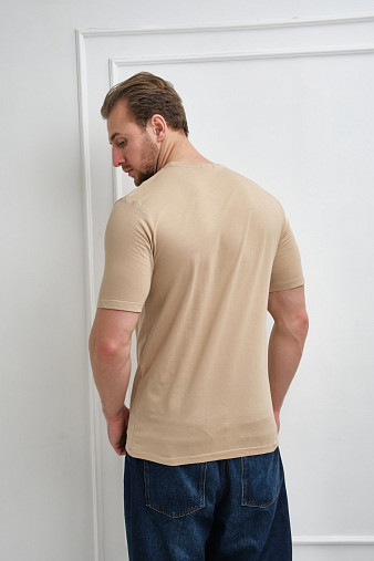 Футболка мужская Сириус бежевый