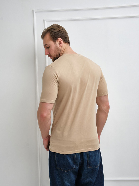 Футболка мужская Сириус бежевый