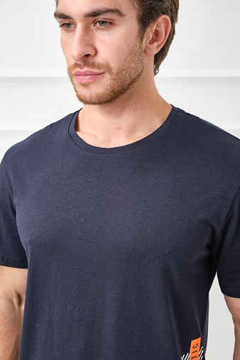 Футболка мужская Норд т.синяя