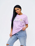 Футболка женская Смайл лаванда
