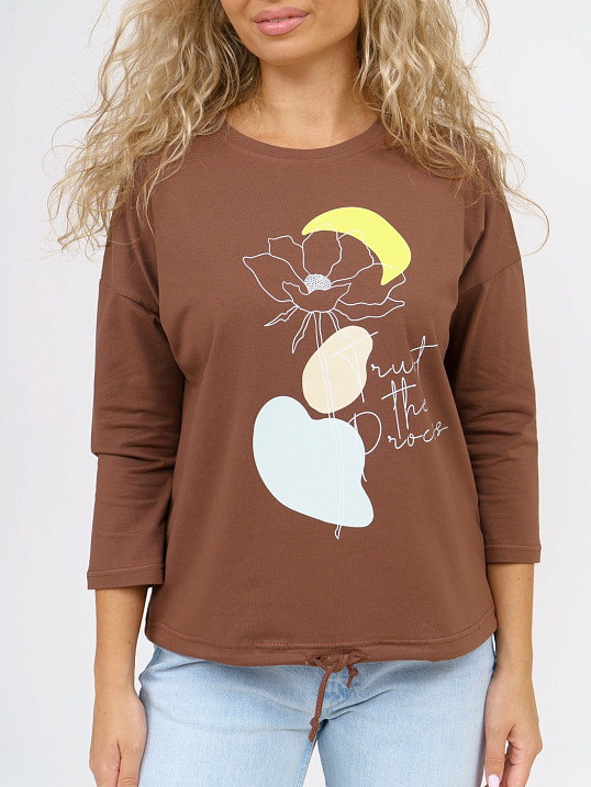 Лонгслив Николь шоколад