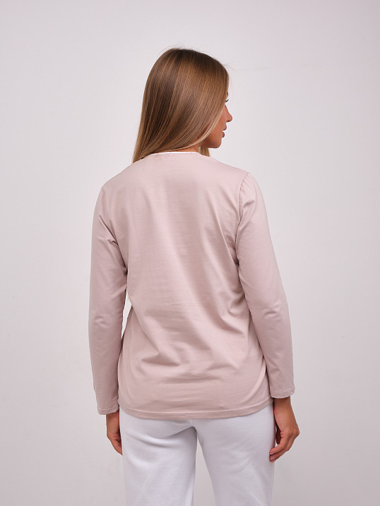 Лонгслив женский Сигма пудра