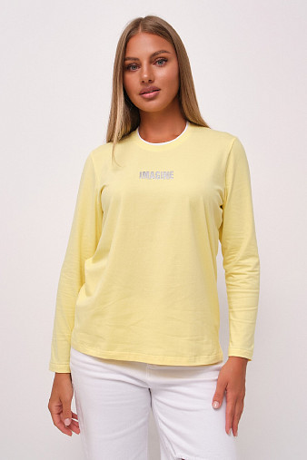 Лонгслив женский Сигма лимон