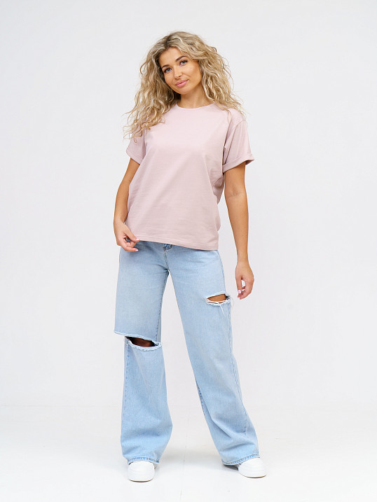 Футболка женская Классика пудра