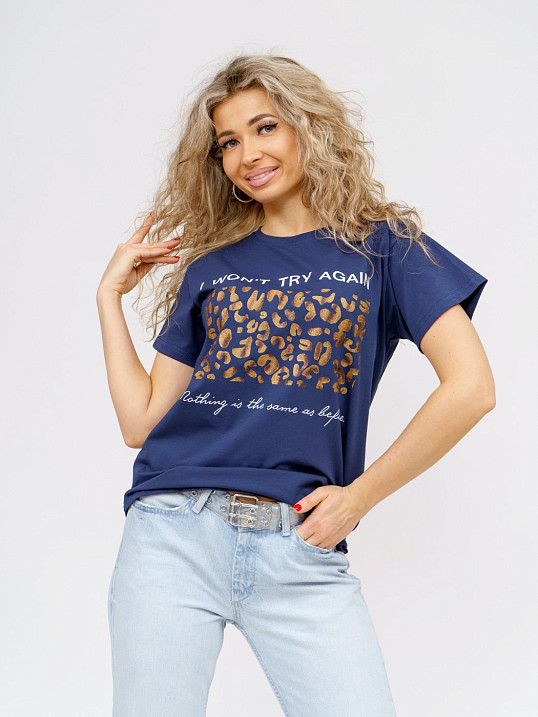 Футболка женская Импульс индиго