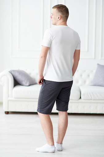 Шорты мужские футер антрацит