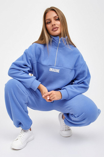 Костюм жен. Тренд-2 флис голубой