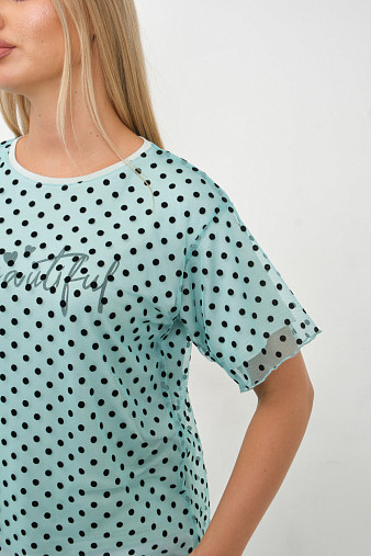 Футболка женская Бьюти вискоза ментол