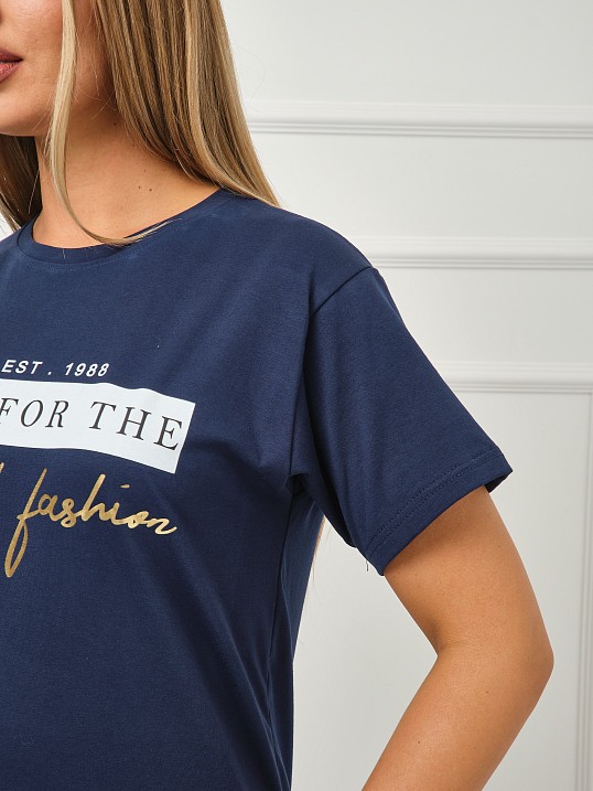 Футболка женская Имидж индиго