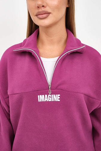 Толстовка жен. Тренд-2 флис лиловый