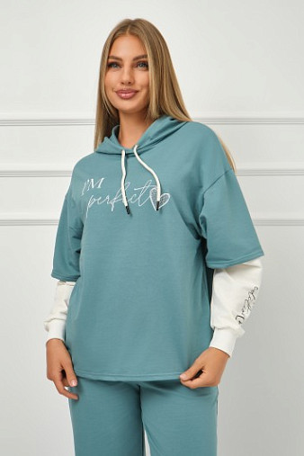 Толстовка женская Венди бирюза