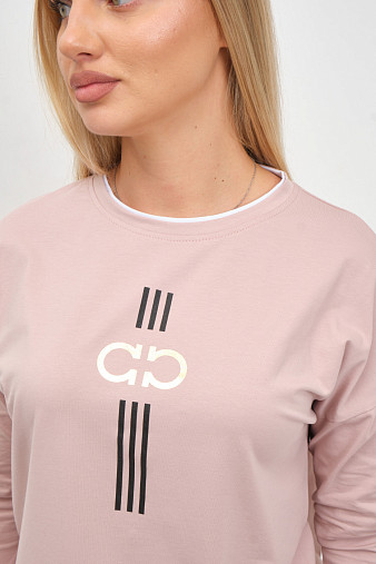 Лонгслив женский Мадлен пудра