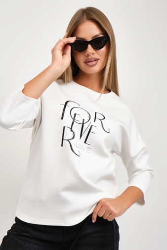 Свитшот женский Одри молочный