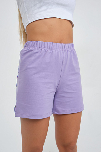 Шорты женские Барбара футер лаванда